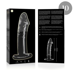 NEBULA SERIES BY IBIZA - MODELO 19 DILDO CRISTAL TRANSPARENTE 18.5 CM -O- 4 CM