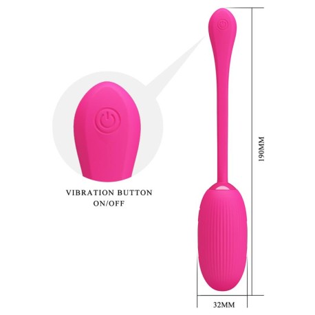 Doreen Huevo Vibrador con Electro Shock y App Rosa