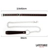 LATETOBED BDSM LINE Collar con Correa 52 cm