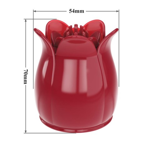 Flower Wand Cabezal para Masajeador Power Wand Rojo