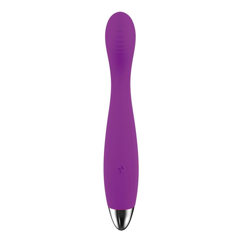 No. Ten Vibrador Hiper-Flexible Punto-G USB Magnético Silicona