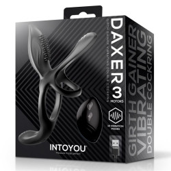 Daxer Doble Anillo para el Pene con Estimulador de Clítoris