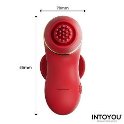 Beeny Estimulador con 4 Cabezales, Succión, Tapping, Tickling y Licking