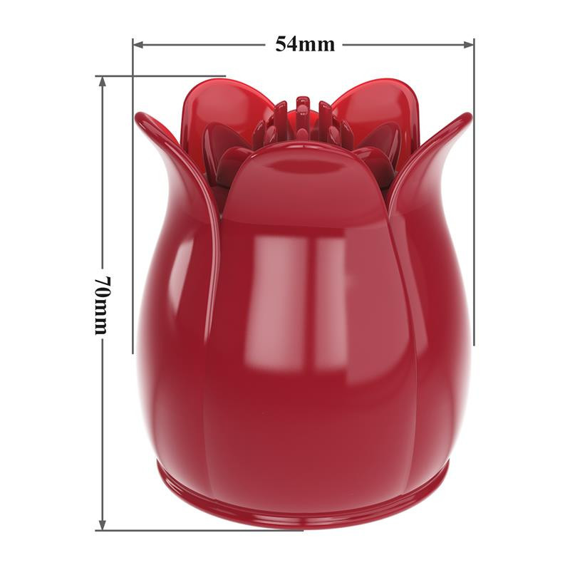 Flower Wand Cabezal para Masajeador Power Wand Rojo