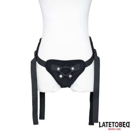 Arnés Strap On Encaje con Anillo Silicona Ajustable