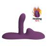Luka Asiento con Vibrador con Finger, Efecto Calor y Bolas Rotadoras