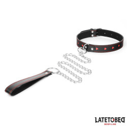 LATETOBED BDSM LINE Collar con Correa 52 cm