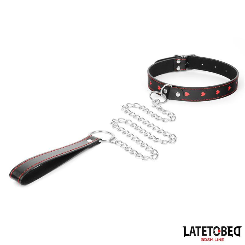 LATETOBED BDSM LINE Collar con Correa 52 cm