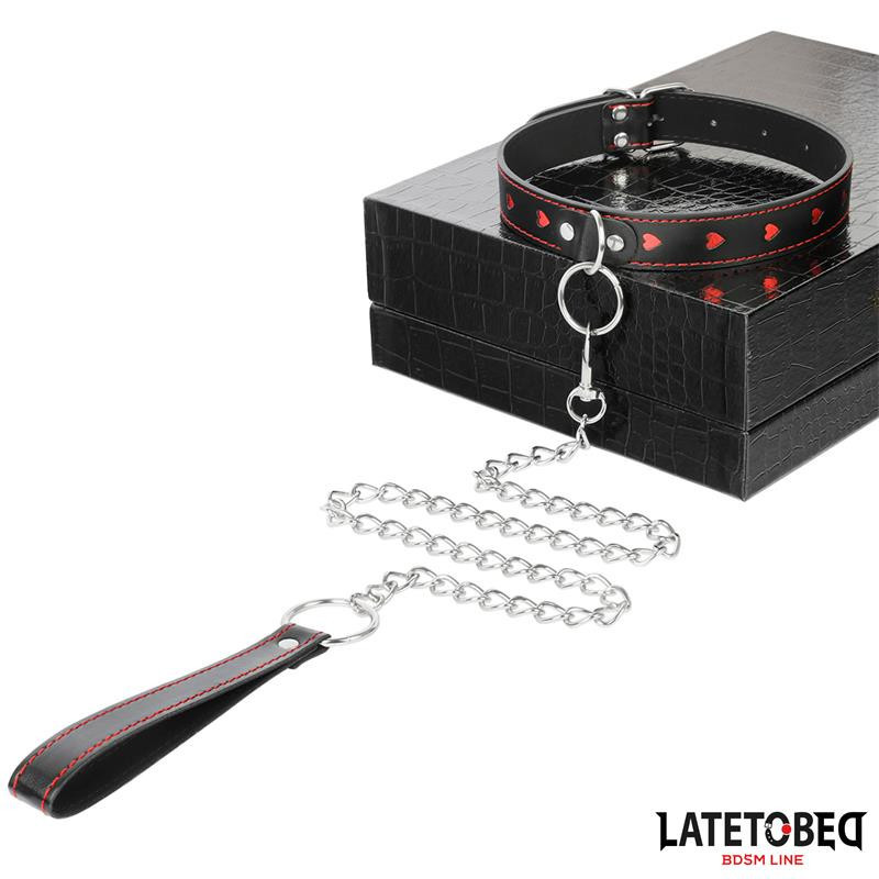 LATETOBED BDSM LINE Collar con Correa 52 cm