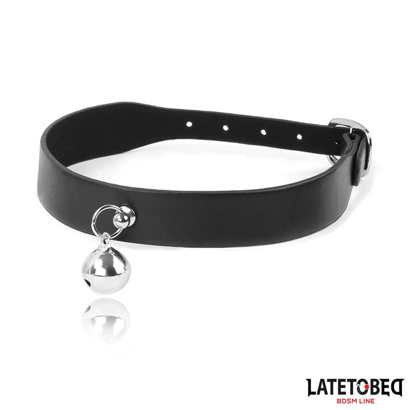 LATETOBED BDSM LINE Collar con Cascabel y Correa
