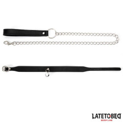 LATETOBED BDSM LINE Collar con Cascabel y Correa
