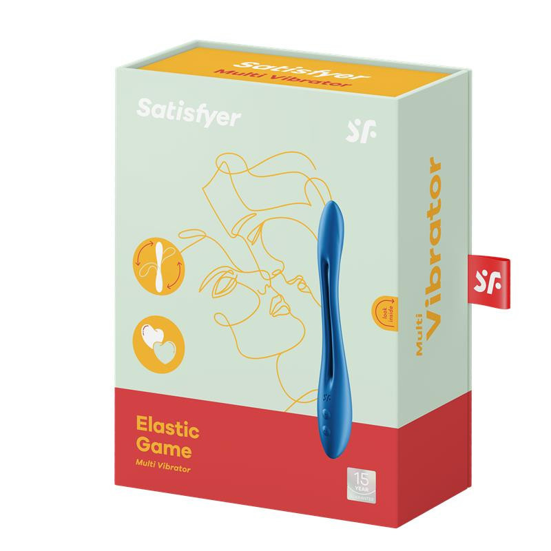 SATISFYER - ELASTIC GAME MULTI VIBRADOR AZUL