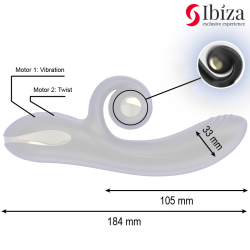 Vibrador Twister Con Estimulador Curve Y Vibro-Rotación