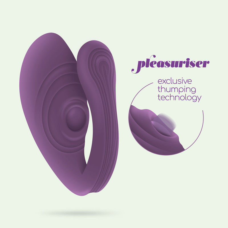 Vibrador recargable con mando pleasuriser