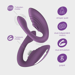Vibrador recargable con mando pleasuriser