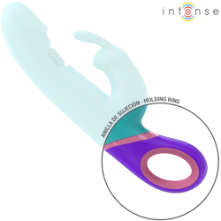VIBRADOR RABBIT CON ESTIMULADOR ROTATORIO DEL PUNTO G AZUL INTENSE