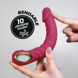 VIBRADOR FLEXIBLE MAGNUS BEND ROSA