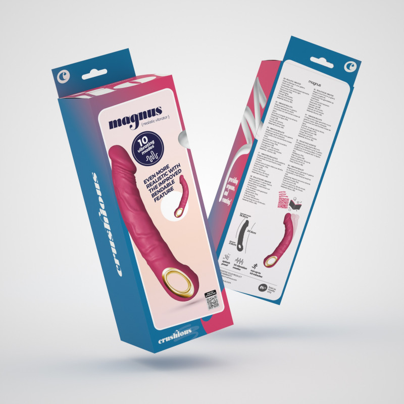 VIBRADOR FLEXIBLE MAGNUS BEND ROSA