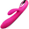 VIBRADOR &amp; ESTIMULADOR FLEXIBLE EFECTO CALOR FUCSIA