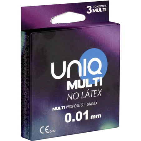 UNIQ Multisex Preservativos Varios Usos 3 unidades