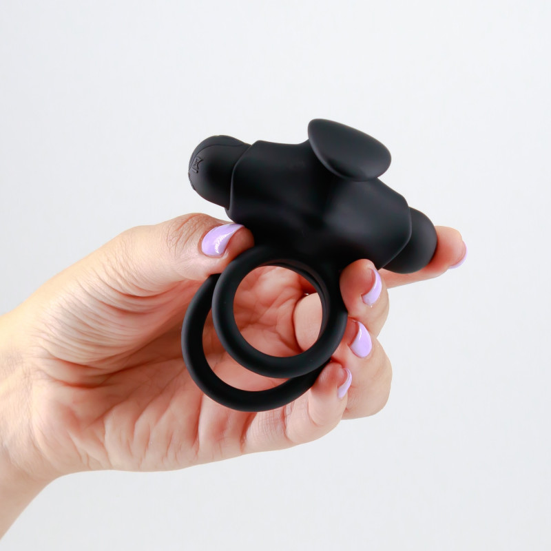 Thumper doble anillo vibrador con mando a distancia
