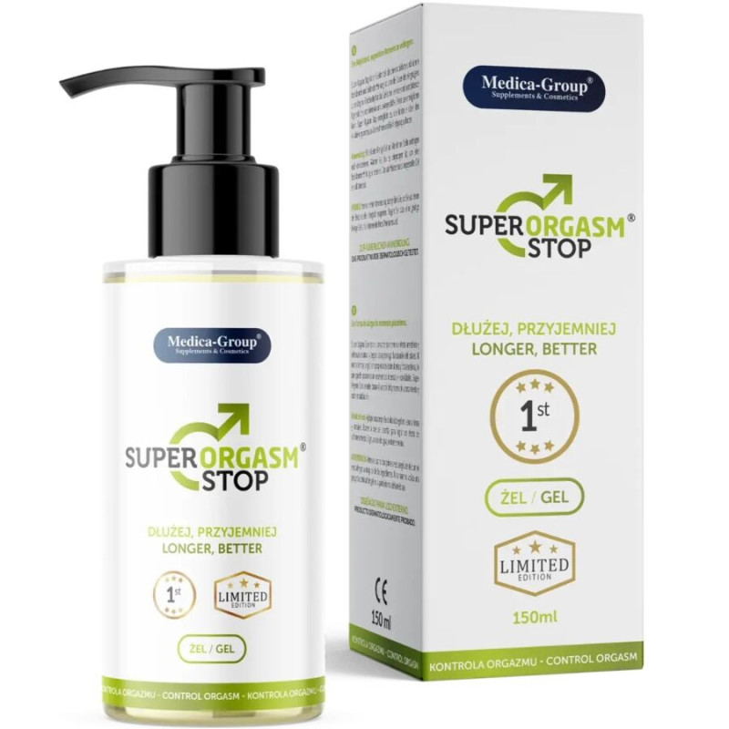 SÚPER ORGASM STOP GEL ÍNTIMO PARA HOMBRE 150 ML