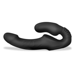 STRAP ON VIBRADOR DOBLE SIN ARNÉS CON CONTROL REMOTO HERRULES