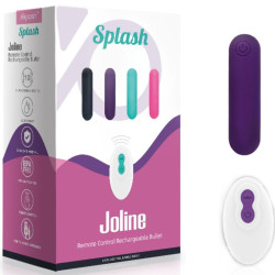 Splash Joline Bala Vibradora Silicona Control Remoto 10 Vibraciones 6,5 x 1,5 Cm Morado