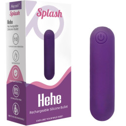 Splash Hehe Bala Vibradora Silicona 10 Vibraciones 6,5 X 1,5 Cm Morado