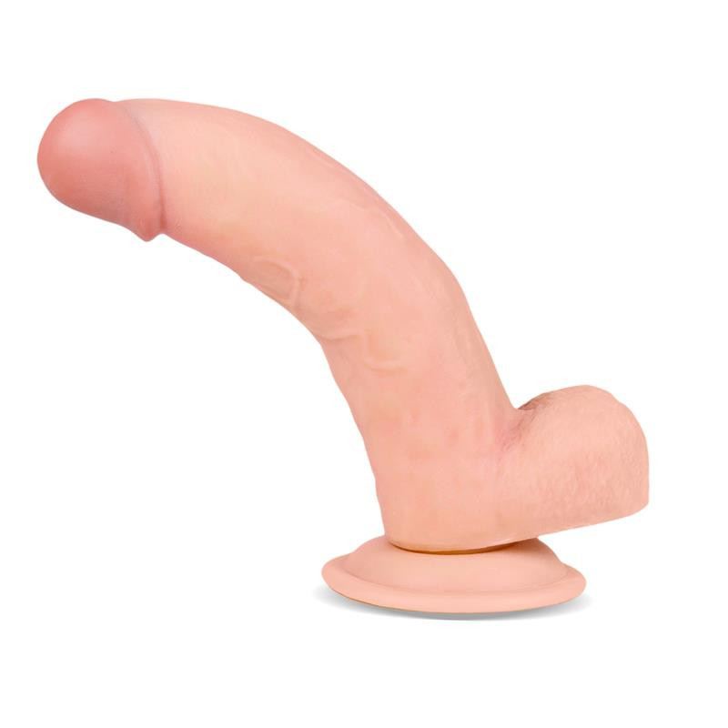 Slidy Dildo Realista Dual Layer Retráctil y Orientable 8"