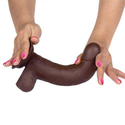 Slidy Dildo Realista Dual Layer Retráctil y Orientable 8"