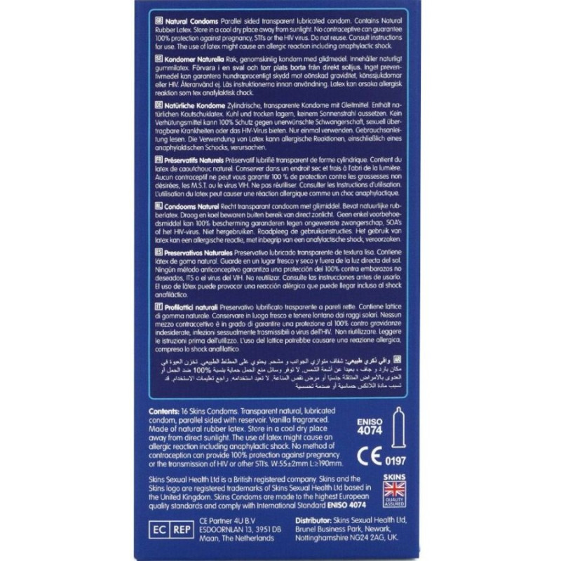 SKINS - NATURAL PRESERVATIVOS PREMIUM PACK 16