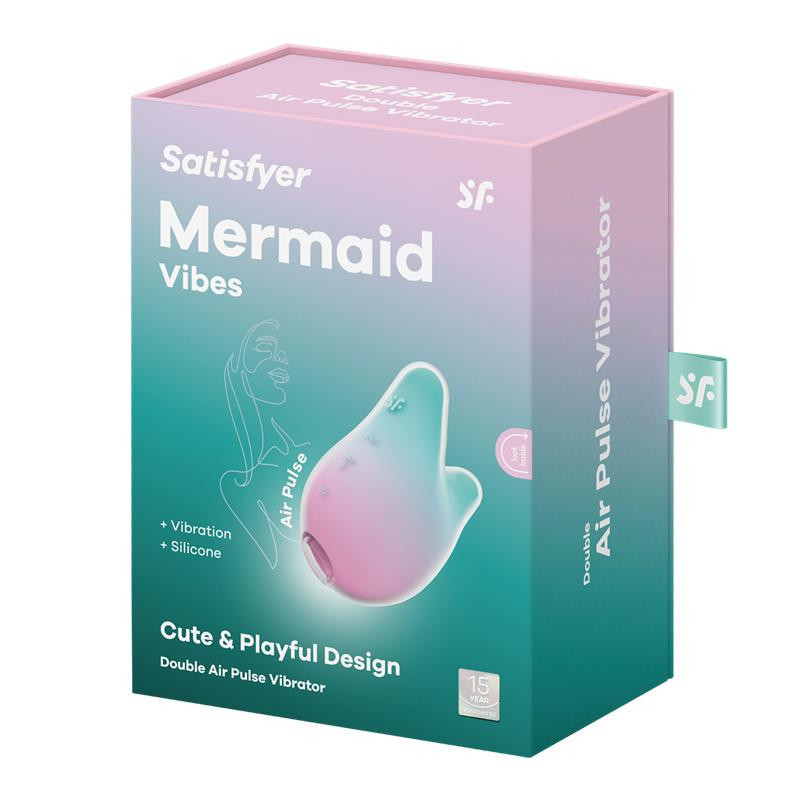 SATISFYER Succionador de Clítoris Mermaid Vibes Menta y Rosa