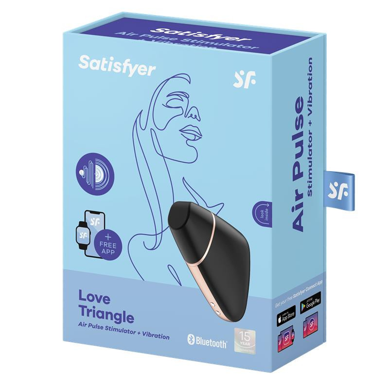 SATISFYER Succionador de Clítoris Love Triangle Negro