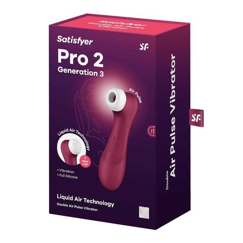 SATISFYER Pro 2 Gen 3 Wine Red - Rojo Vino