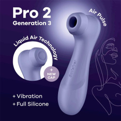 SATISFYER Pro 2 Gen 3 Liquid Air Technology Succión y Vibración Lilac