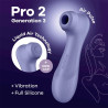 SATISFYER Pro 2 Gen 3 Liquid Air Technology Succión y Vibración Lilac