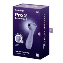 SATISFYER Pro 2 Gen 3 Liquid Air Technology Succión y Vibración Lilac