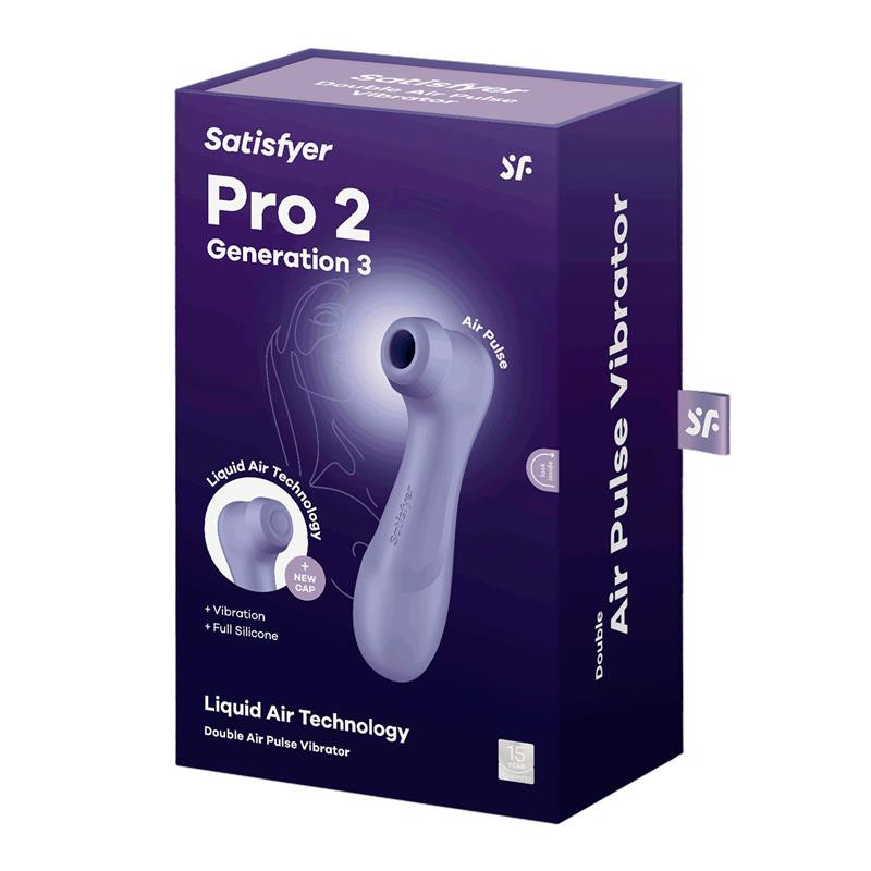SATISFYER Pro 2 Gen 3 Liquid Air Technology Succión y Vibración Lilac