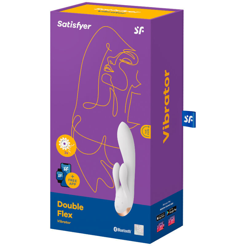 SATISFYER Double Flex Vibrador Punto G Blanco