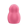 SATISFYER - PRO TO GO 1 ESTIMULADOR Y VIBRADOR DOBLE ROJO