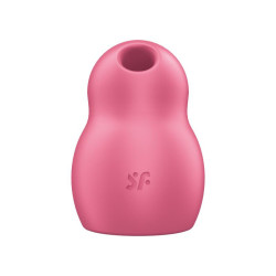 SATISFYER - PRO TO GO 1 ESTIMULADOR Y VIBRADOR DOBLE ROJO