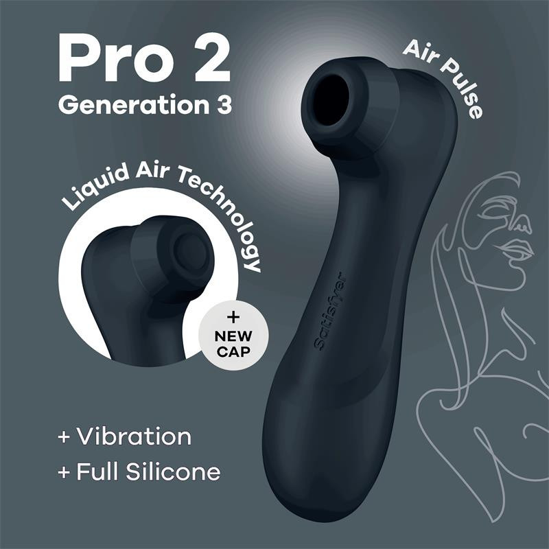 SATISFYER - PRO 2 GENERACIÓN 3 NEGRO BLUETOOTH & APP