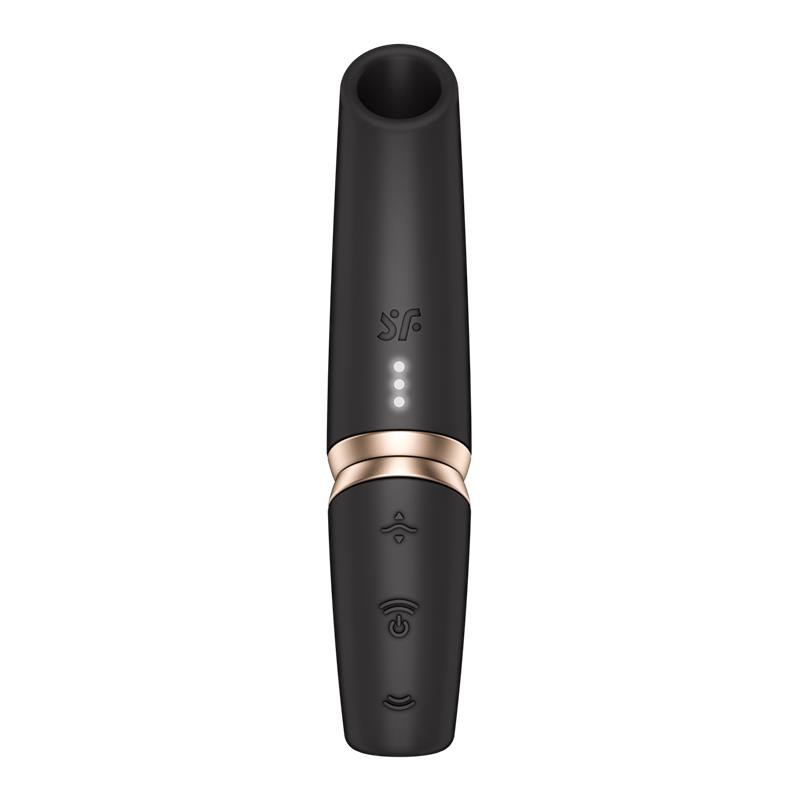 SATISFYER - PERFECT KISS ESTIMULADOR CLÍTORIS POR ONDAS NEGRO / DORADO