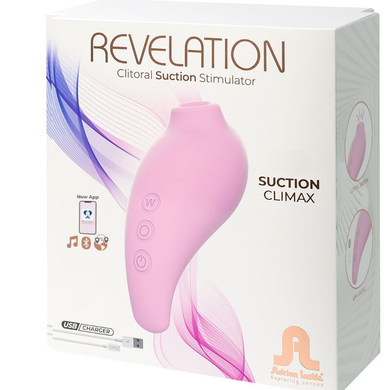 Revelation succionador de clítoris rosa con App
