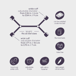 Restricciones Universales Bed Restraints Crushious