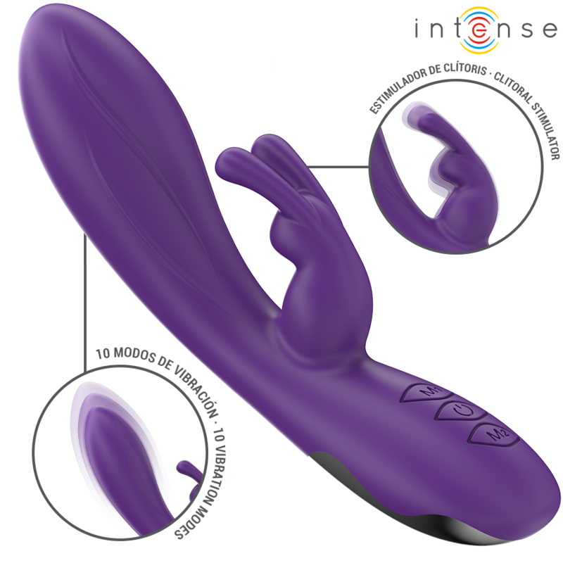 RANDALL VIBRADOR RABBIT 10 VIBRACIONES MORADO