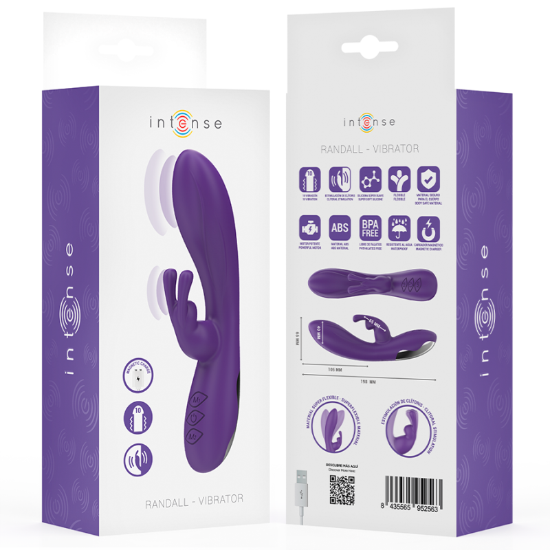 RANDALL VIBRADOR RABBIT 10 VIBRACIONES MORADO