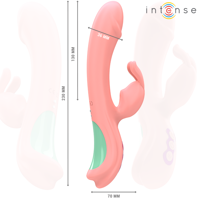 RACHEL VIBRADOR RABBIT 5 VIBRACIONES ROSA
