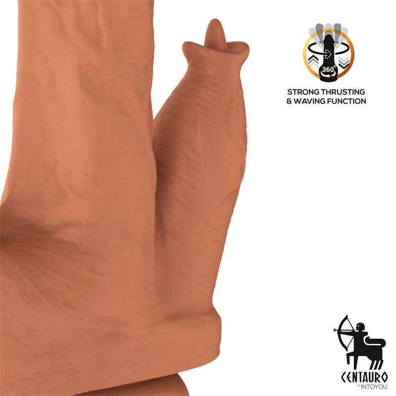 Quintus Dildo con Vibración, Thrusting y Waving 360º 9" - 23 cm